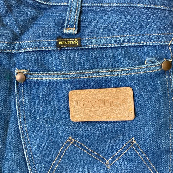 Vintage Maverick jeans mens 40x32 cowboy denim jeans USA made - Picture 2 of 5
